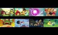 Mix of 8 videos from youtube : Angry Birds Multi-Series