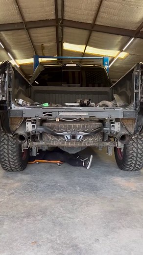 85K views · 225K reactions | When my muscle man goes back home during the week and I’m left at the shop trying to figure out how to get the TRX bed moved back by myself 落 it’s surprisingly not all that heavy, just very large lol but I got it done! | The Cummins Cowgirl | Facebook