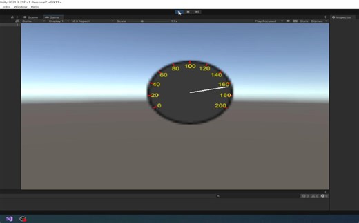 Unity【UI示例】-速度表
