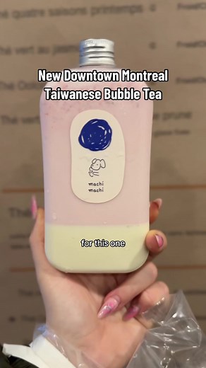 Details👇 📍 Machi Machi 1241 Bishop St, Montreal, Quebec H3G 2E2 I ordered the Fresh Strawberry Milk Latte with Panna Cotta and the Black Tea Crème Brûlée latte! However, there is a screen with their top ten drinks listed when you come in the store and thag includes many dairy-free options 💕 #montreal #wheretoeatmontreal #taiwanesebubbletea #bubbleteashop #mtlfoodie #downtownmontreal #canadianfoodie #fyp