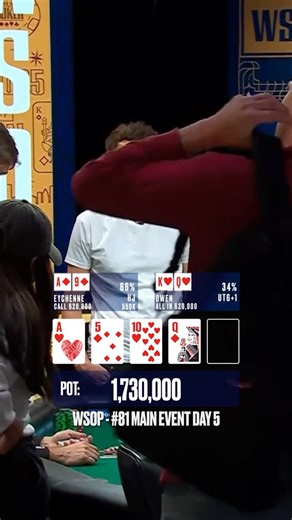 La mossa dello zaino non ha funzionato 🚫 #Poker #PokerLive #WSOP #pokerplayer