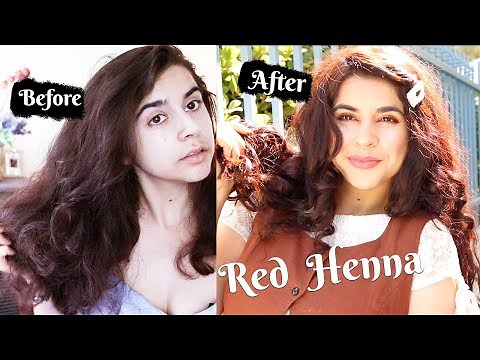 How I dye my dark brown hair with red henna