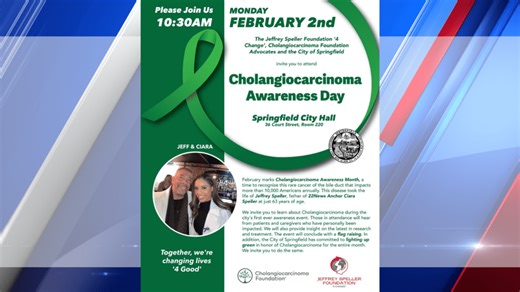 Springfield to host first cholangiocarcinoma awareness event, light landmarks in green