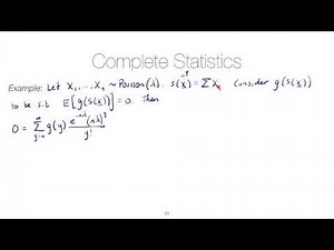STAT 4520 Unit #5: Complete statistics