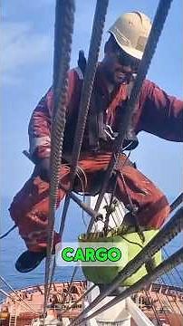 Wire Rope Maintenance & Working Aloft | Real Deck Safety at sea #ship