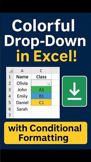 Excel Trick: Colorful Drop-Down Lists with Conditional Formatting