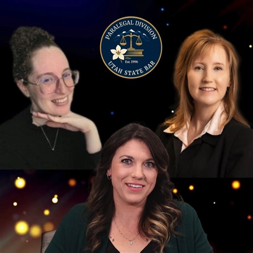 The Paralegal Division of the Utah State Bar is celebrating its 30th Anniversary this year. To mark the occasion, three accomplished professionals—Amber Alleman, Frances Helsten, and Lauren Doane—share their career paths and their perspectives on the value, impact, and future of the paralegal profession. Watch their videos now on the Bar’s YouTube playlist and join us in honoring three decades of service and professionalism. https://www.youtube.com/playlist?list=PLShhqQrv_LYFMxoyeiiy5b92ozvQKeRz