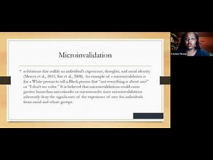 Dr. Carolyn Strong: Types of Microaggressions