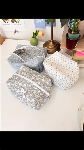 Handmade makeup bags#sewing #handmade #makeup #gift #travel#makeupbag#diy#smallbusiness