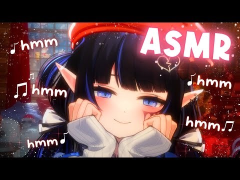【ASMR】Mic Brushing & Humming by the Fireplace ☃️ (Winter Holidays Relaxation)