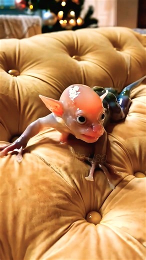 Alien Baby 👽 Walking on Sofa | Dog 🐶 Scared Like Ghost Reaction 😂 #weirdfeeling #ghast