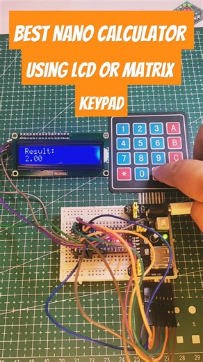 4x4 Keypad + I2C LCD = Real Calculator!#Arduino #Shorts #DIYProject #TechShorts #ArduinoNano #tech