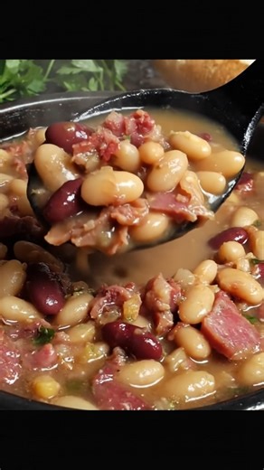 Crockpot Great Northern Beans - RECIPE This cozy, slow-cooked Crockpot Great Northern Beans recipe is packed with smoky ham, tender beans, and hearty flavor. Perfect for a comforting dinner or a hearty side dish, it's as simple as it is satisfying! 🫘 Ingredients: 1 lb dried Great Northern beans, rinsed and sorted 1 meaty ham bone or 2 cups diced ham 6 cups water (or enough to cover beans) 1 medium onion, chopped 2 cloves garlic, minced 1 tsp salt (adjust to taste) ½ tsp black pepper 1 bay leaf 