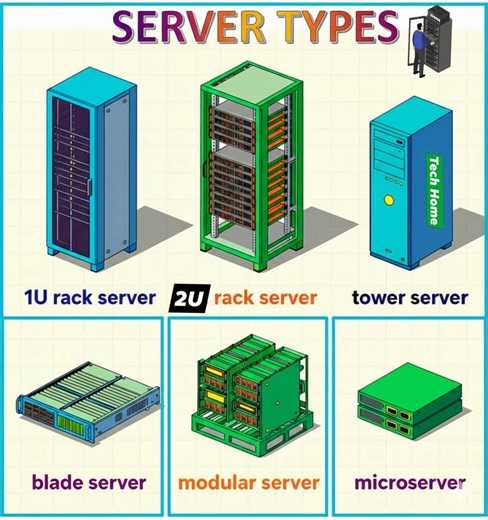 Server Types📊 #Server #network #serversupport #networksecurity #technology #techtips #foryoupageシ #photochallenge #TechHome | Tech Home