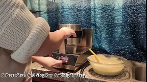 Waffle Maker Waffle Iron Flip Rotating Commercial Belgian Waffle Maker Professional Stainless Steel Intelligent Temperature Control Digital LED Display With Silicone Brush, Spatula