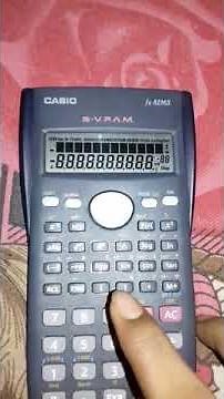 How to test casio 82ms calculator is ok .