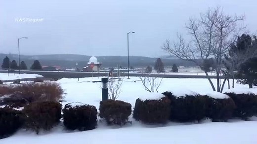 32K views · 350 reactions | That's a lot of snow! ❄️ There are still some snow showers in the Flagstaff area, but here's a 20-second time lapse the worst of the storm from NWS Flagstaff | 12News | Facebook