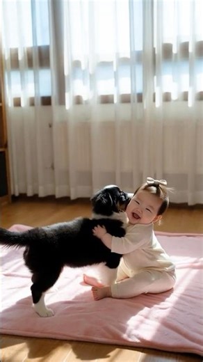 Can You Handle This Cuteness? Babies Hugging Puppies! 🥺❤️