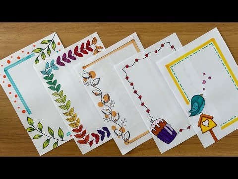 Easy Cute Border Design || Assignment Design for Front Page /Cover Page Design/ Project Work Design