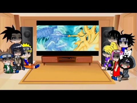 Naruto's Friends react to Naruto VS Sasuke AMV || Complilation