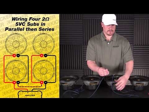 Subwoofer Wiring: Four 2 Ohm SVC Subs in Parallel / Series