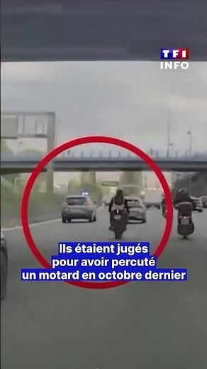 Motard percuté sur l'A4 : 2 policiers condamnés à 3 ans de prison avec sursis｜TF1 INFO