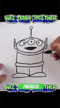 How to Draw an Alien from Toy Story #weedrawtogether #artforkids