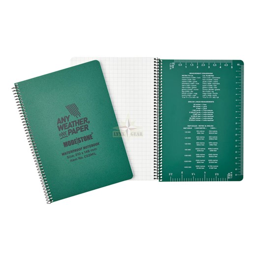MODESTONE® Military Waterproof Notebook A5 – 148 × 210 mm, 50 Sheets