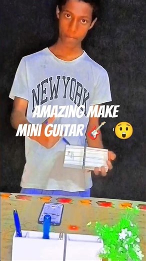 This mobile box turned into a real guitar 🎸 #DIY #Amazing #Crafts