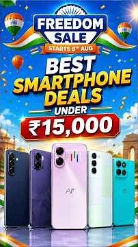🔥 Top 5 Best 5G Smartphones Under ₹15,000 in Flipkart Freedom Sale 2026 | Best Deals Under 15K!