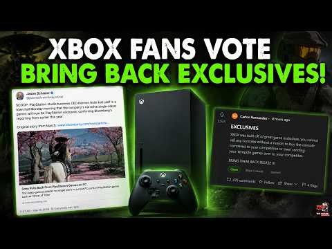 PlayStation Will STOP PC Releases, XBOX Fans Vote "Bring Back Exclusives!"