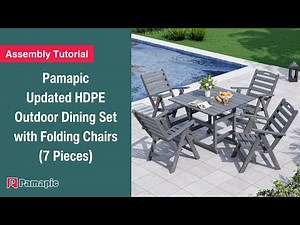 [Assembly Tutorial] Pamapic Updated HDPE Dining Set with Folding Chairs (7 Pieces) | Setup Guide