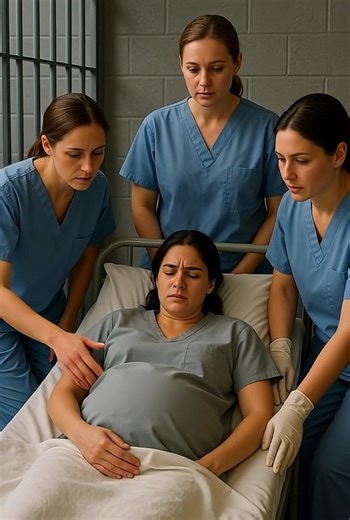 "A woman was in labor inside a p:rison hos:pital room when the midwife came closer to examine her—and suddenly let out a scream of horror. That morning, the prison hospital wing was unusually silent. No slamming doors, no echoing shouts—only a stillness that felt ominous. “Who’s scheduled for delivery today?” the duty nurse asked, sorting through a stack of worn inmate files. The senior midwife, her eyes heavy with years of difficult births and grim stories, barely looked up. She had witnessed c