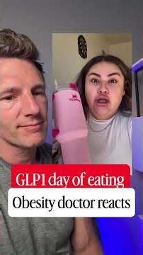 Day of eating on a GLP1. Obesity Doctor reacts Keep up the great work!