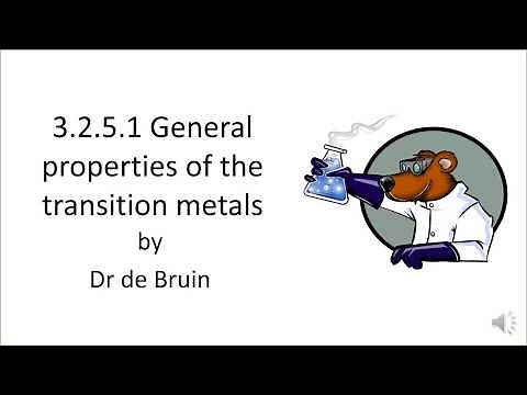 Introduction to Transition Metals