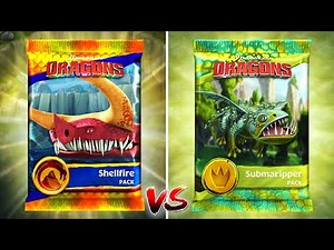 LEGENDARY SHELLFIRE PACK Vs SUBMARIPPER PACK - Dragons: Rise of Berk