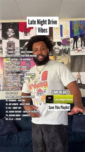 Here's a playlist for those late night drives!