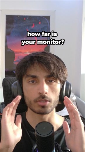 EG d1ve on Instagram: "how far is your monitor?"
