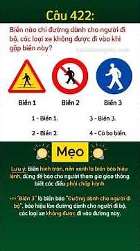 422 - Mẹo học 600 câu lý thuyết B2, B1, C | Bí Kíp Học Nhanh