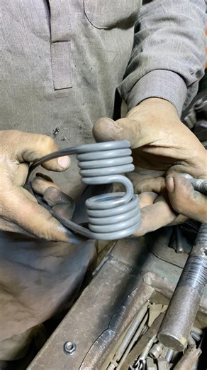 “Come and watch real skill — how a double spring is made on an iron rod without any CNC machine.”