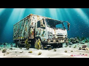 Deep Sea Recovery! Isuzu NPR Refrigerated Truck Found After 20 Years Underwater