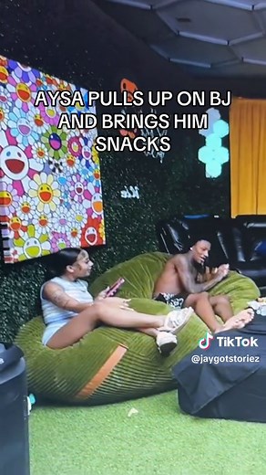 Aysa Surprises BJ with Snacks and Flirty Vibes