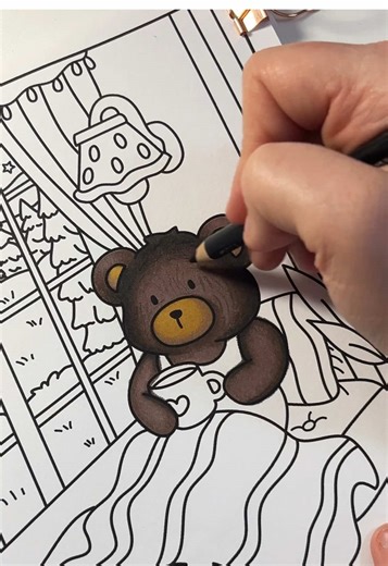 Coloring Tutorial: How to Color a Cute Bear