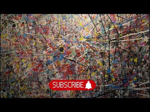 Jackson Pollock Style Art TV Screensaver – TV Wallpaper – 1 Hour – No Music, No Sound
