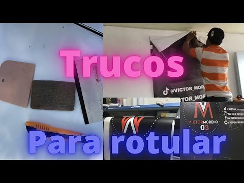 tutorial rotulación primeros pasos para aprender a rotular, colocación de vinilo en pared