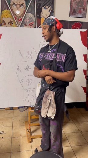 I painted Kokushibo 👹#kokushibo #kimetsunoyaiba | Poohbrezzy