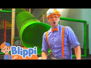 Playing With Blippi At The Kids Club Indoor Playground | Educational Videos For Kids - Videos For Kids