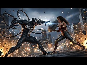 Wonder Woman Fights Marvel Venom | Action-Packed Cinematic Fight🔥