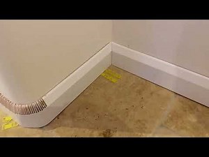 Bending skirting boards/baseboards around bullnose corners