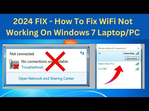 ✅2024 FIX - How To Fix WiFi Not Working On Windows 7 Laptop/PC